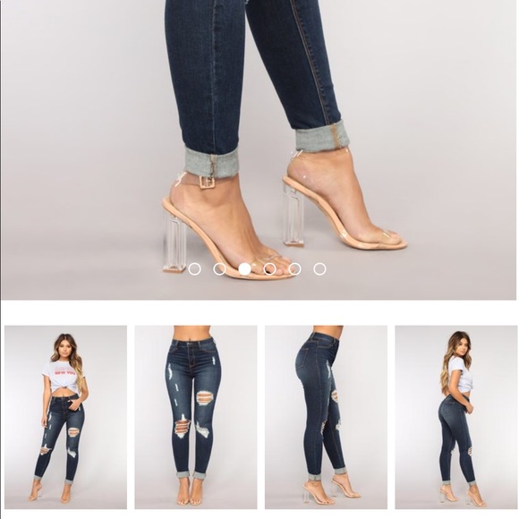Fashion Nova Erika Ankle Jeans - Dark Denim - Picture 2 of 8